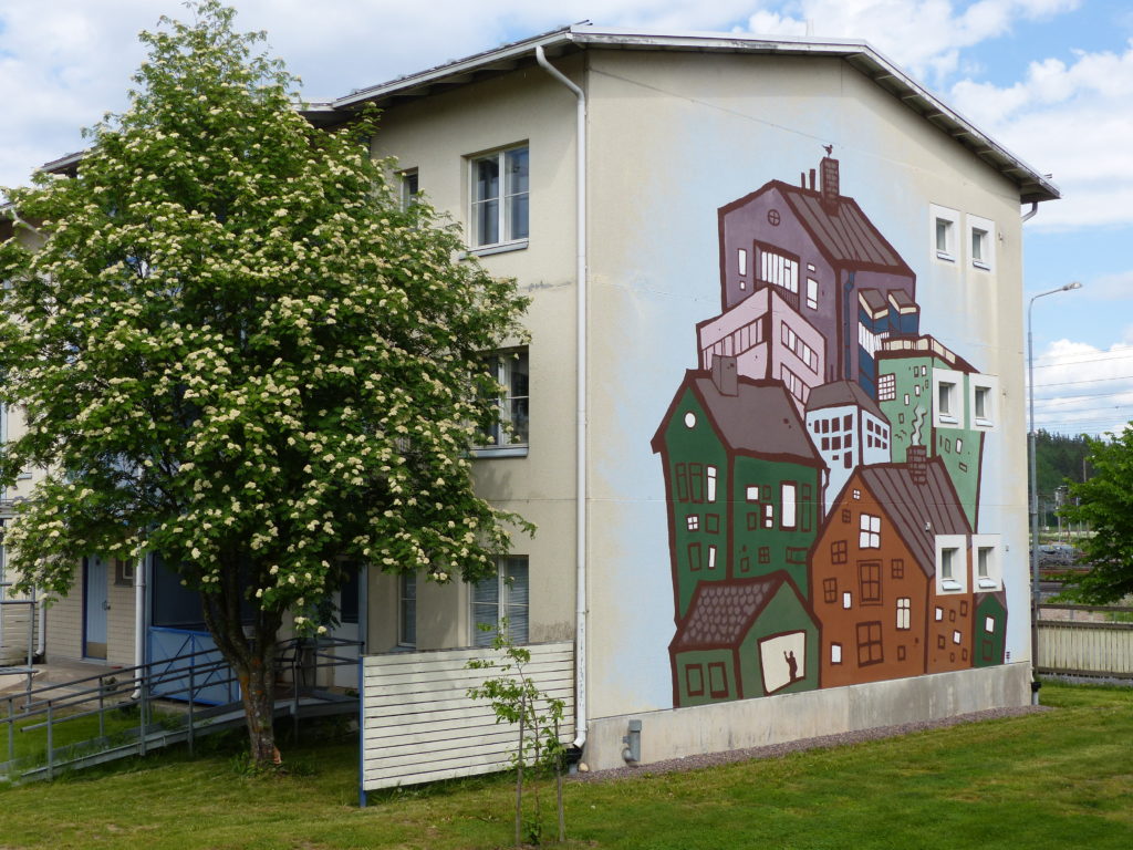 Muraali Oikokatu 21 Riihimäki