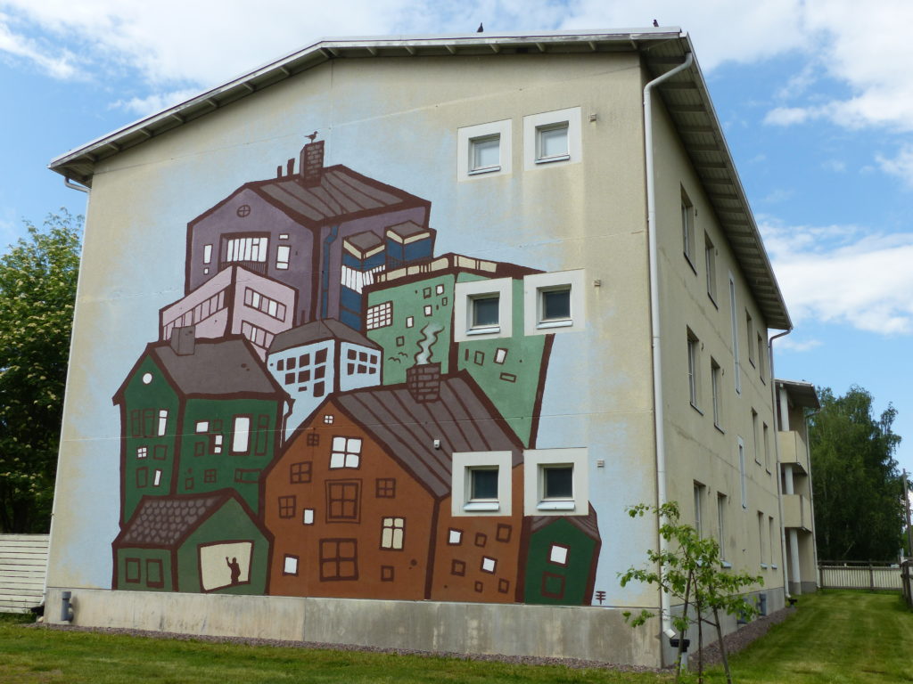 Muraali Oikokatu 21 Riihimäki
